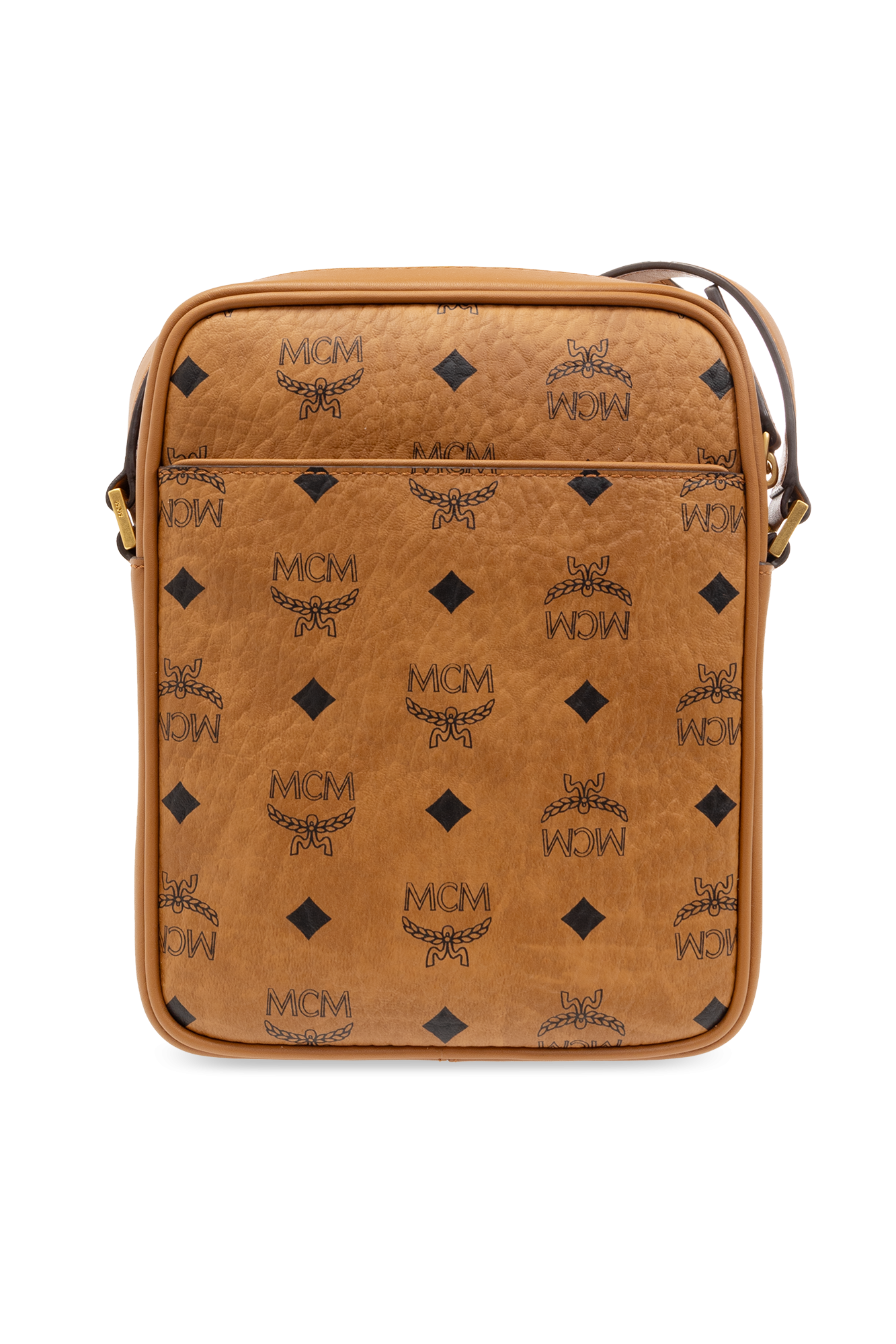 Brown Shoulder bag with monogram MCM IetpShops Benin Heron Preston stylized logo shoulder bag